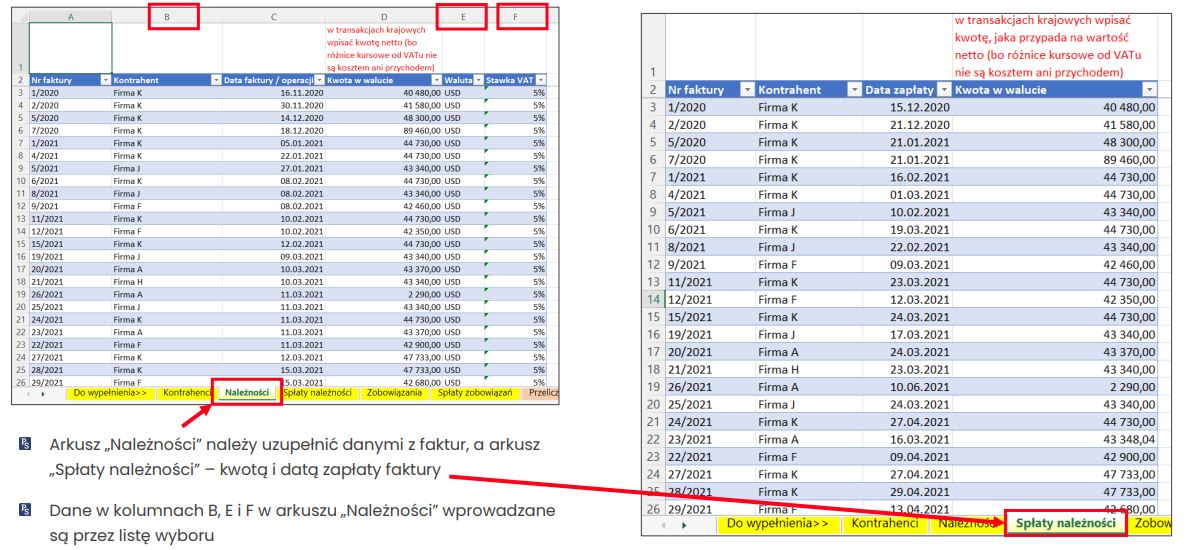 kalkulator różnic kursowych ps consulting